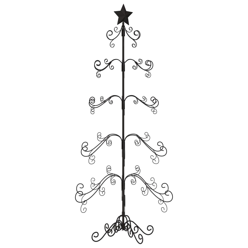 Weihnachtsdekoration Weihnachtsbaum 150 cm Metall schwarz