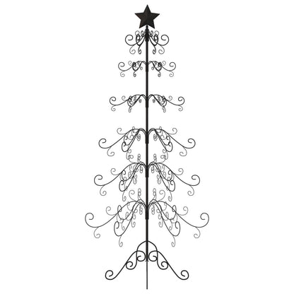 Weihnachtsdekoration Weihnachtsbaum 215 cm Metall schwarz