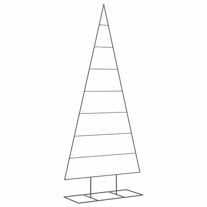 Kerstdecoratie kerstboom 210 cm metaal zwart