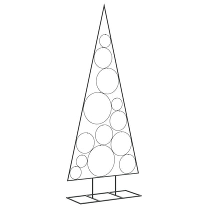 Kerstdecoratie kerstboom 150 cm metaal zwart