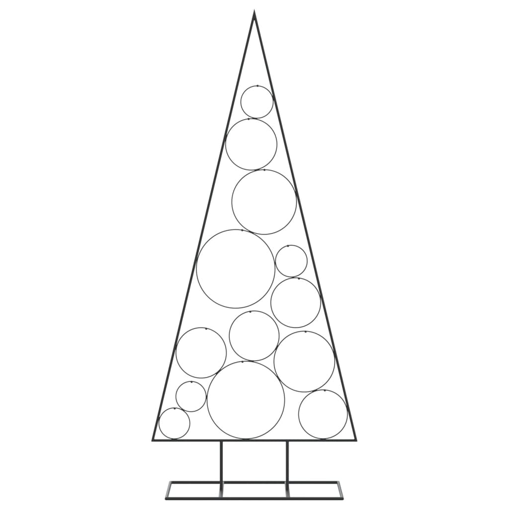 Weihnachtsdekoration Weihnachtsbaum 150 cm Metall schwarz