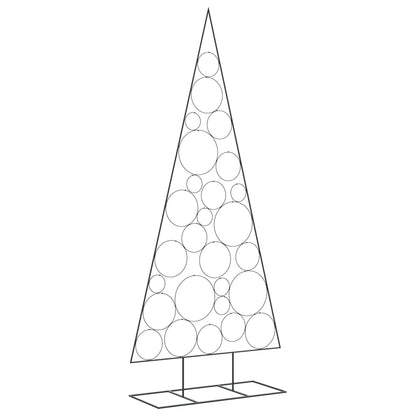 Kerstdecoratie kerstboom 210 cm metaal zwart