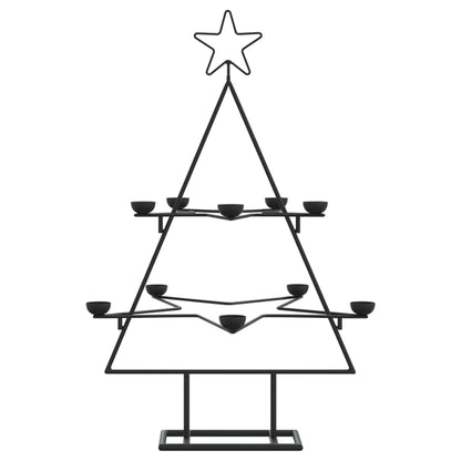 Weihnachtsdekoration Weihnachtsbaum 75 cm Metall schwarz