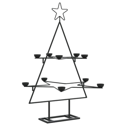 Weihnachtsdekoration Weihnachtsbaum 75 cm Metall schwarz