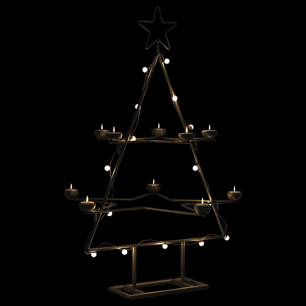 Weihnachtsdekoration Weihnachtsbaum 75 cm Metall schwarz