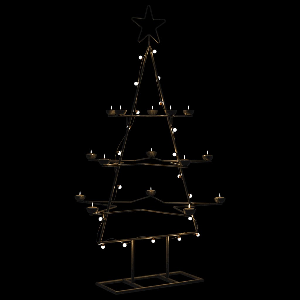 Weihnachtsdekoration Weihnachtsbaum 105 cm Metall schwarz