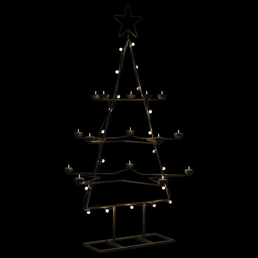 Christmas decoration Christmas tree 105 cm metal black