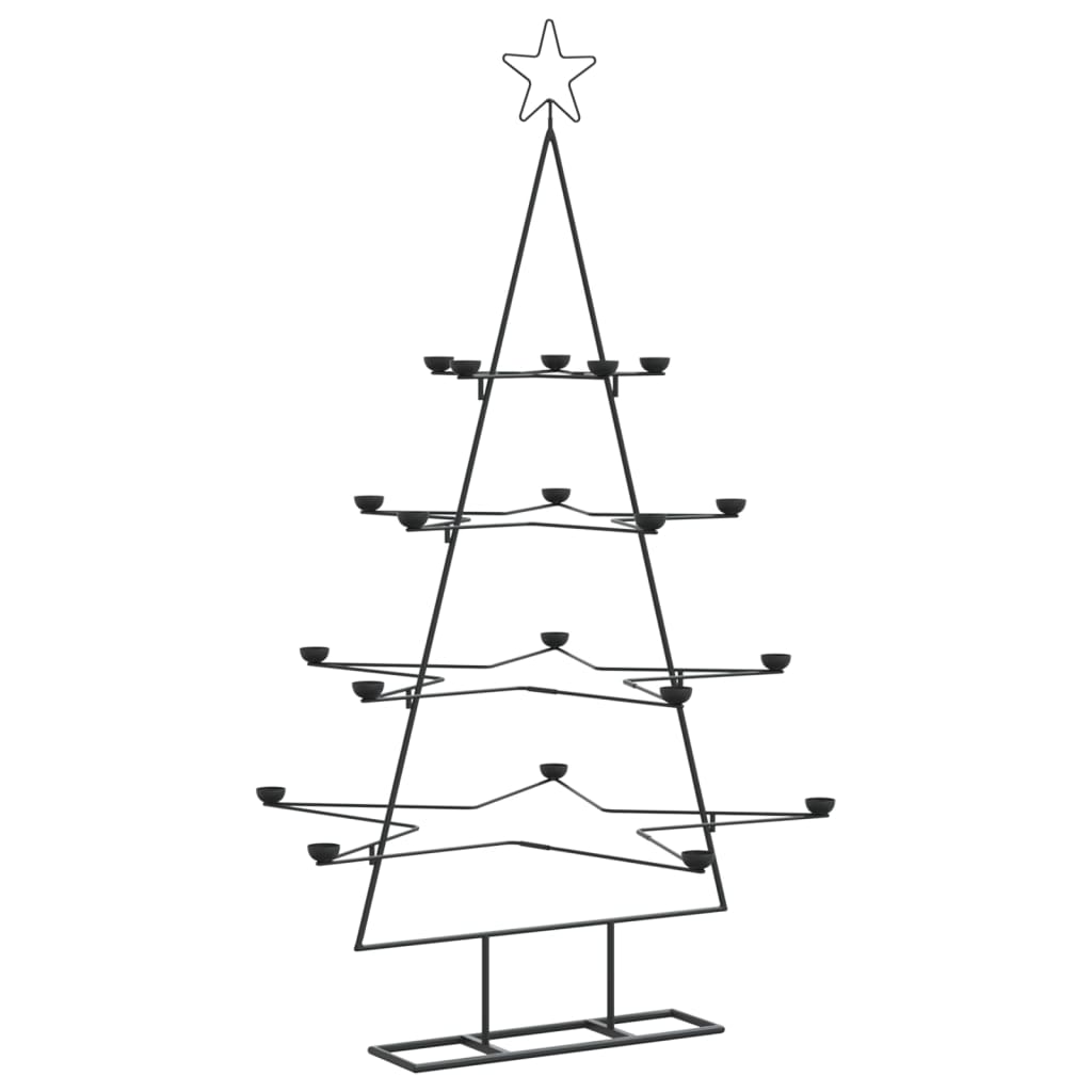 Weihnachtsdekoration Weihnachtsbaum 140 cm Metall schwarz