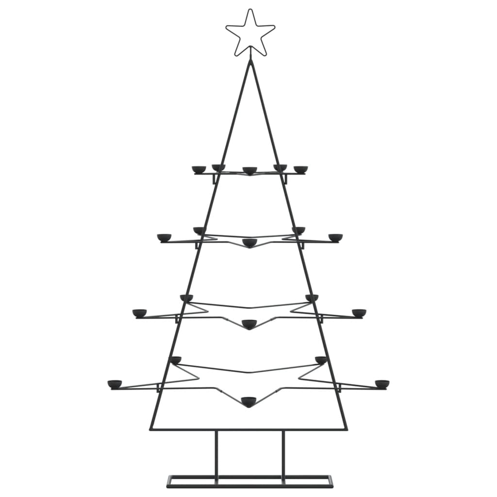 Weihnachtsdekoration Weihnachtsbaum 140 cm Metall schwarz