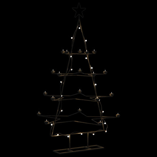 Christmas decoration Christmas tree 140 cm metal black