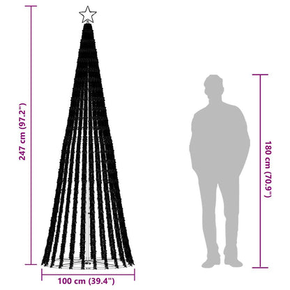 Lichtkegel 475 koudwitte LED's 247 cm