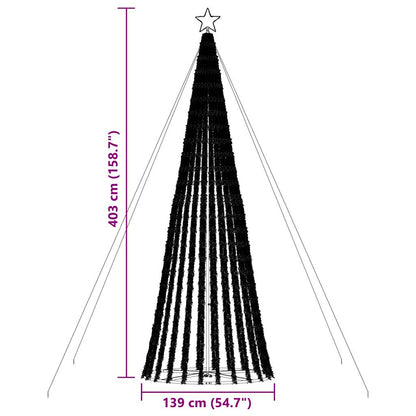 Lichtkegel 1028 meerkleurige LED's 403 cm