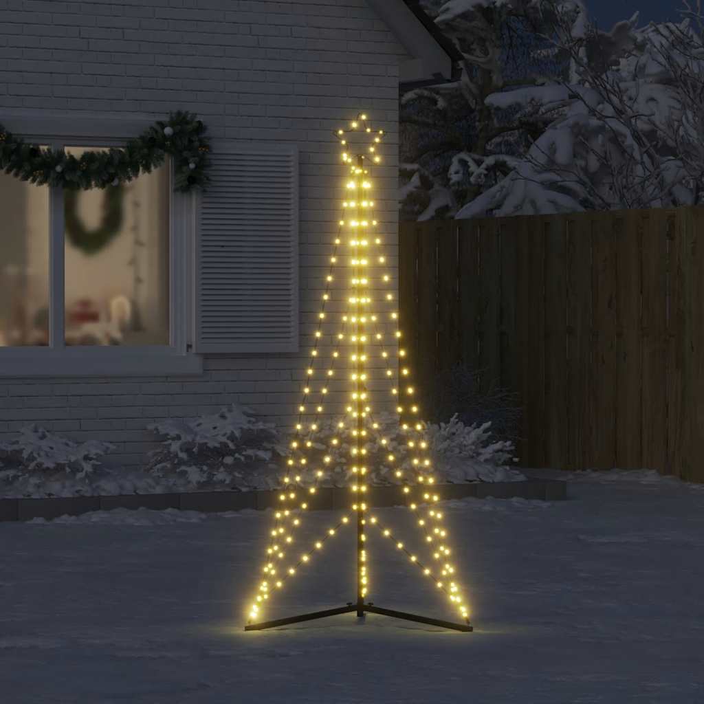 Weihnachtsbaumbeleuchtung 363 warmweiße LEDs 182 cm