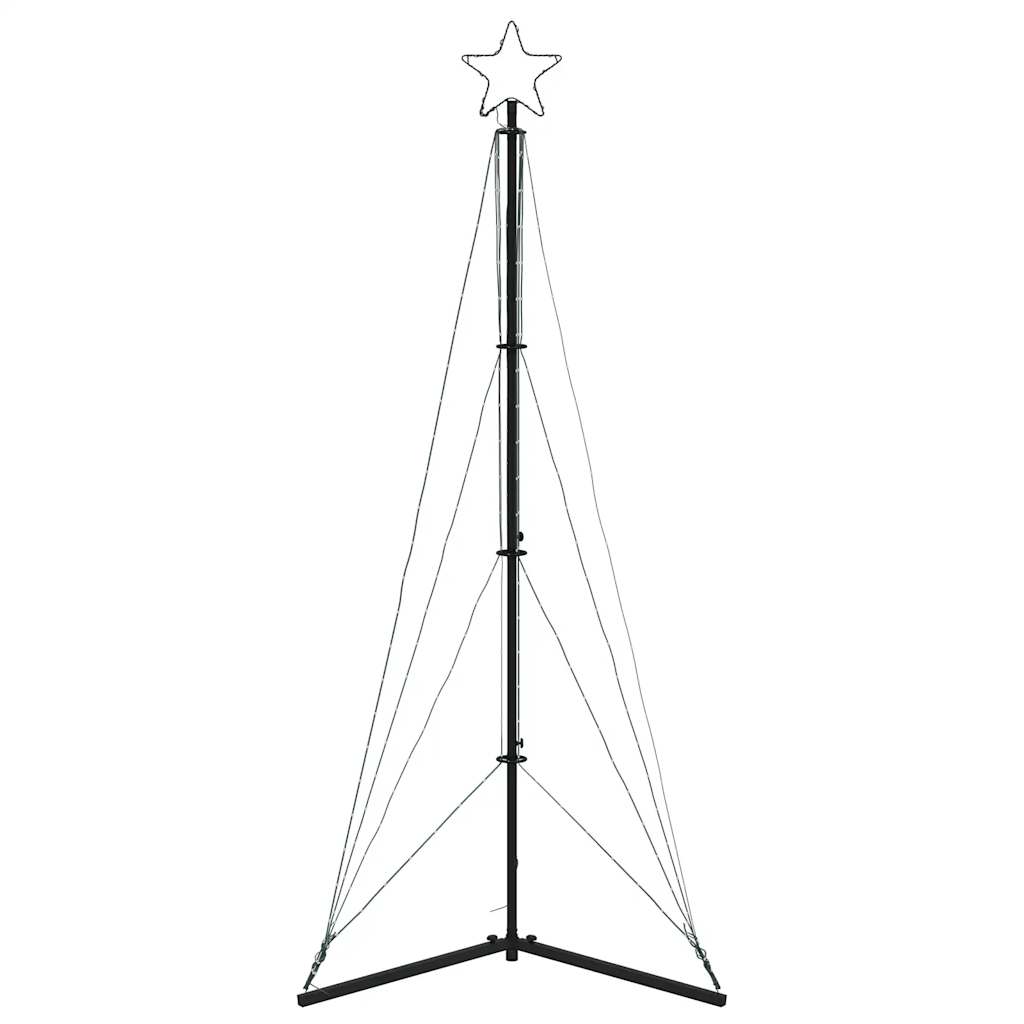 Kerstboomverlichting 363 koudwitte LED's 182 cm