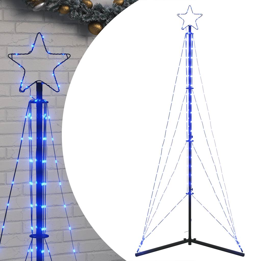 Kerstboomverlichting 363 blauwe LED's 182 cm