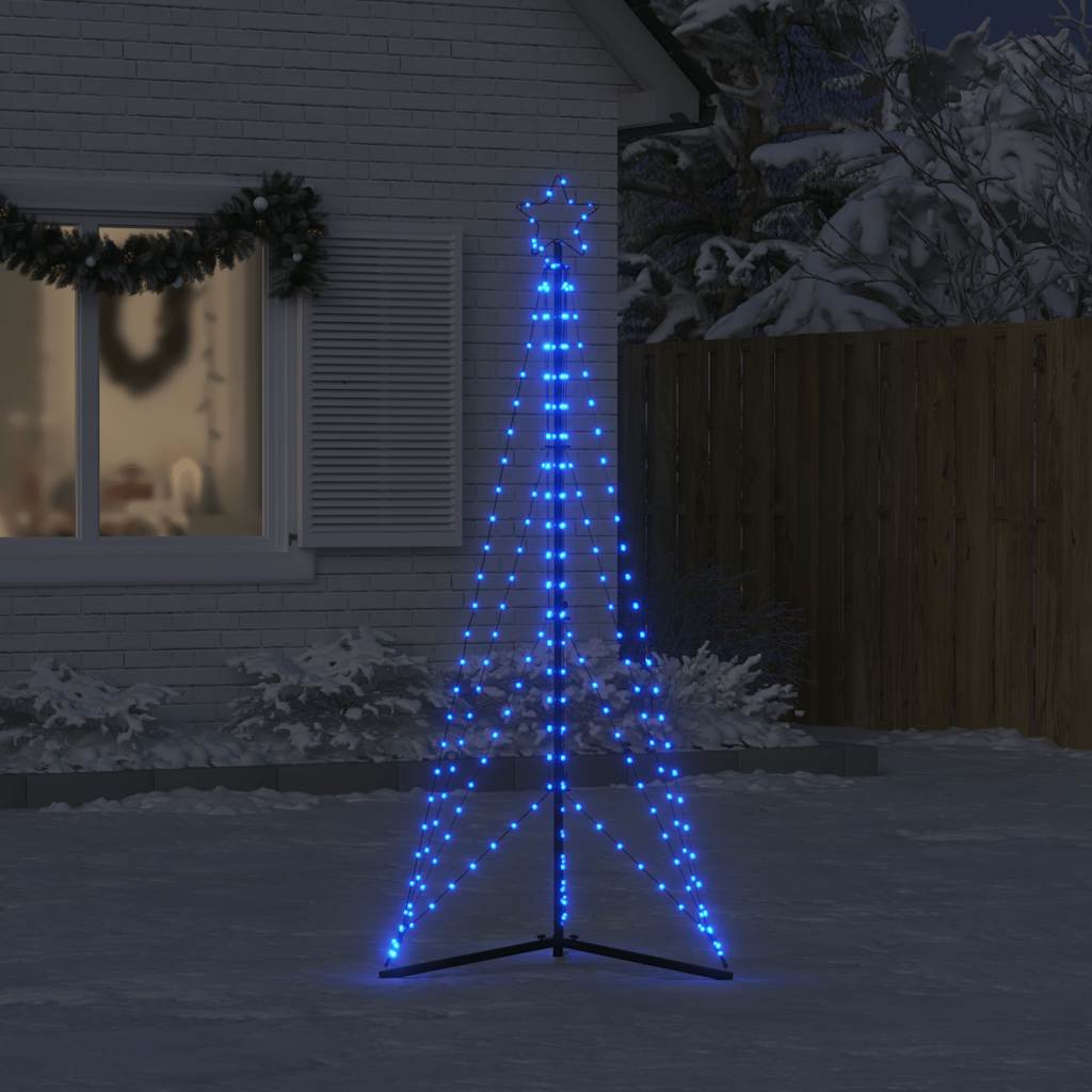 Kerstboomverlichting 363 blauwe LED's 182 cm