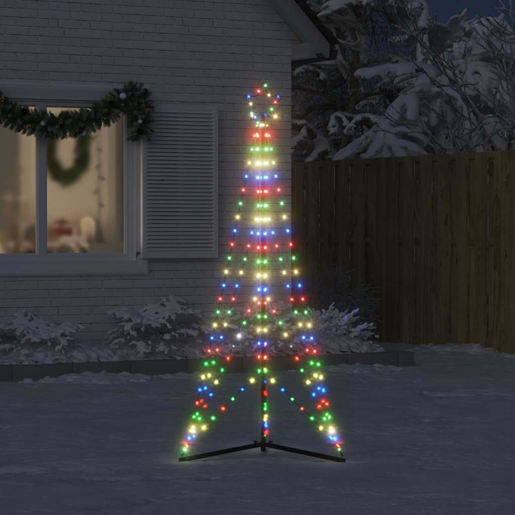 Weihnachtsbaumbeleuchtung 363 bunte LEDs 182 cm