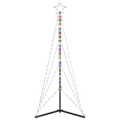 Weihnachtsbaumbeleuchtung 363 bunte LEDs 182 cm