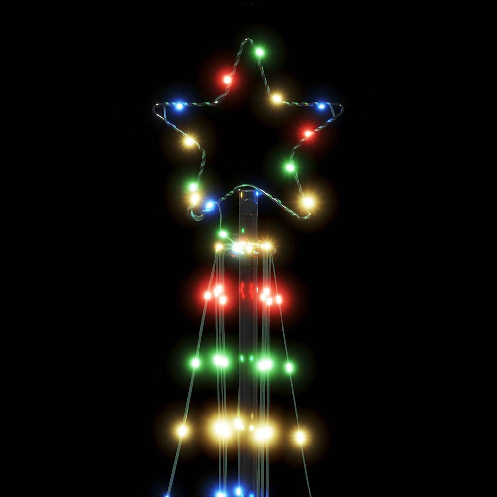 Weihnachtsbaumbeleuchtung 363 bunte LEDs 182 cm