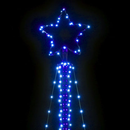 Weihnachtsbaumbeleuchtung 483 blaue LEDs 240 cm