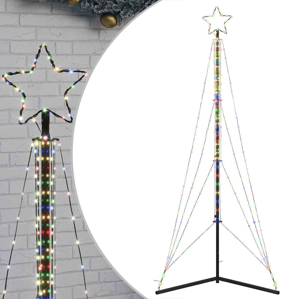 Weihnachtsbaumbeleuchtung 483 bunte LEDs 240 cm