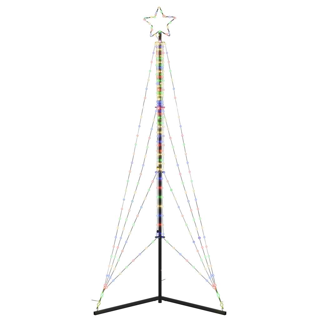 Weihnachtsbaumbeleuchtung 483 bunte LEDs 240 cm