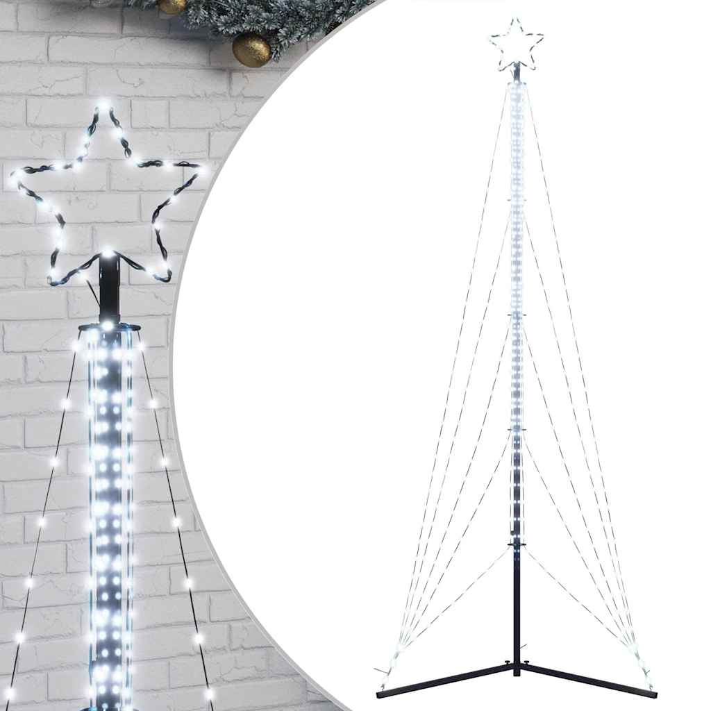 Weihnachtsbaumbeleuchtung 525 kaltweiße LEDs 302 cm