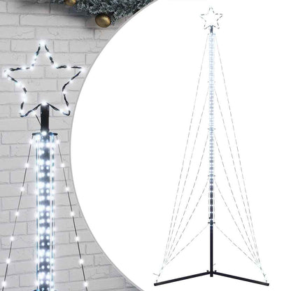 Weihnachtsbaumbeleuchtung 525 kaltweiße LEDs 302 cm