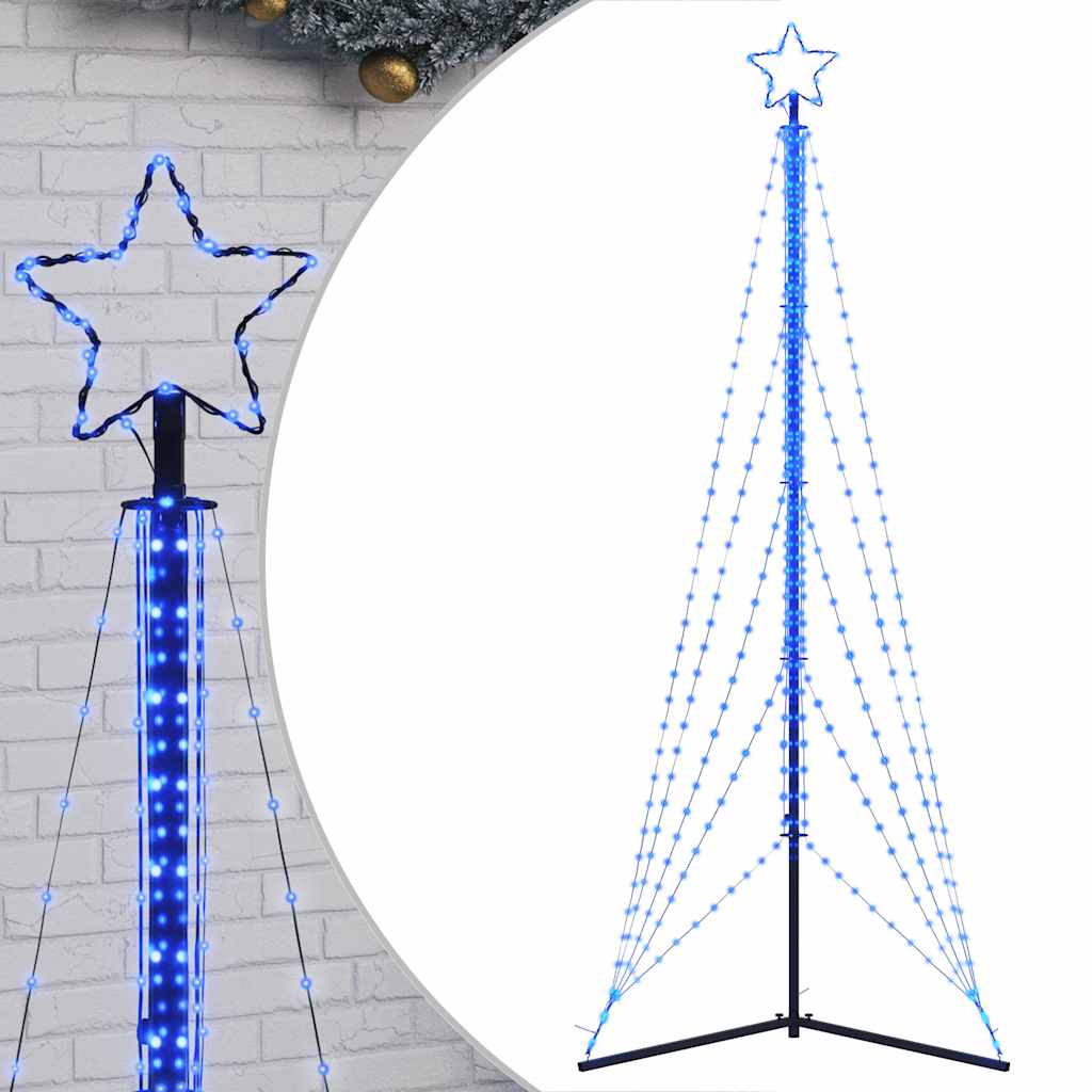 Weihnachtsbaumbeleuchtung 525 blaue LEDs 302 cm