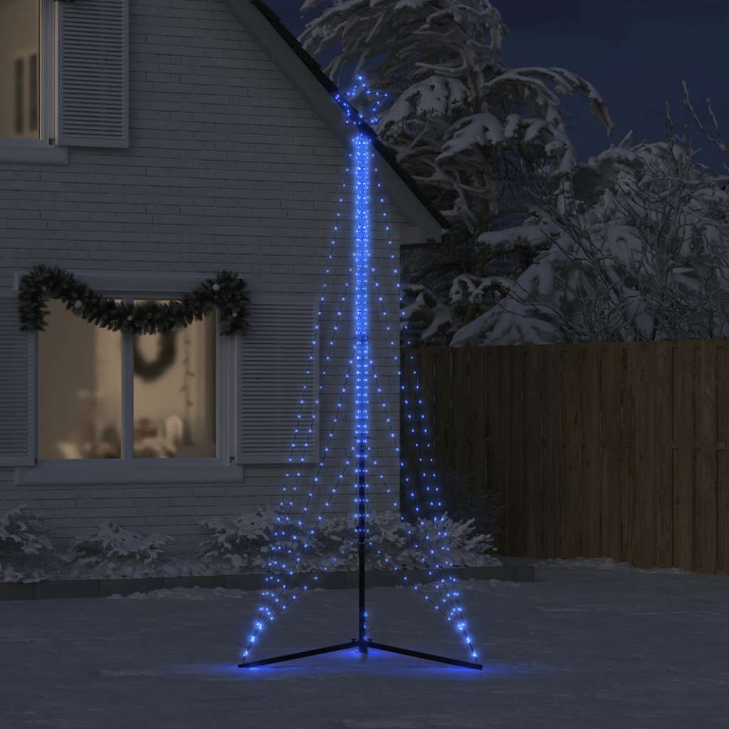 Weihnachtsbaumbeleuchtung 525 blaue LEDs 302 cm