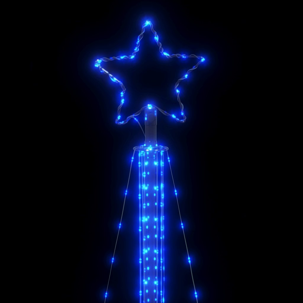 Weihnachtsbaumbeleuchtung 525 blaue LEDs 302 cm