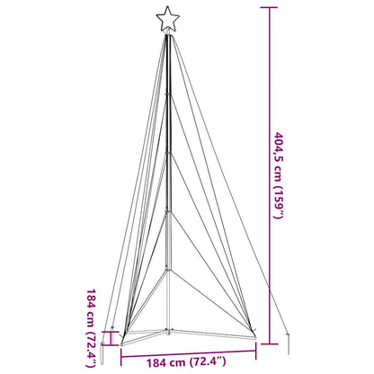 Kerstboomverlichting 615 warmwitte LED's 404,5 cm