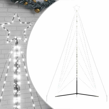 Kerstboomverlichting 615 koudwitte LED's 404,5 cm