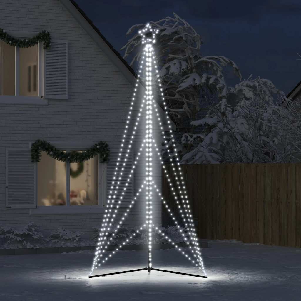 Kerstboomverlichting 615 koudwitte LED's 404,5 cm