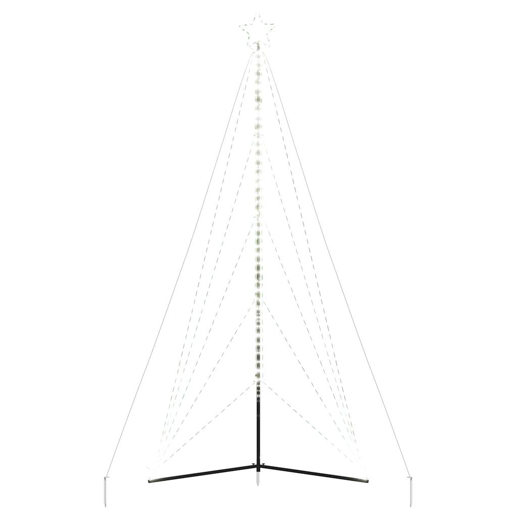 Kerstboomverlichting 615 koudwitte LED's 404,5 cm