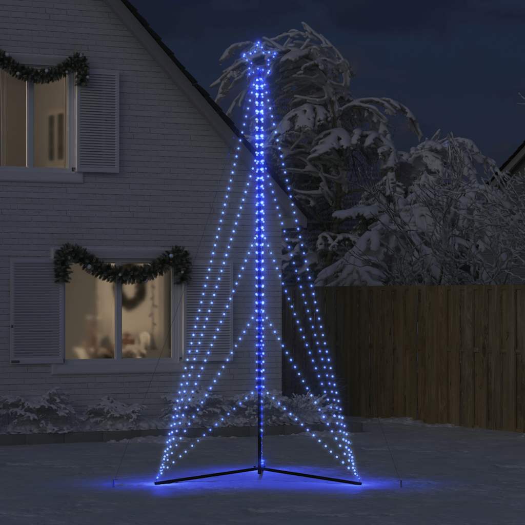 Kerstboomverlichting 615 blauwe LED's 404,5 cm