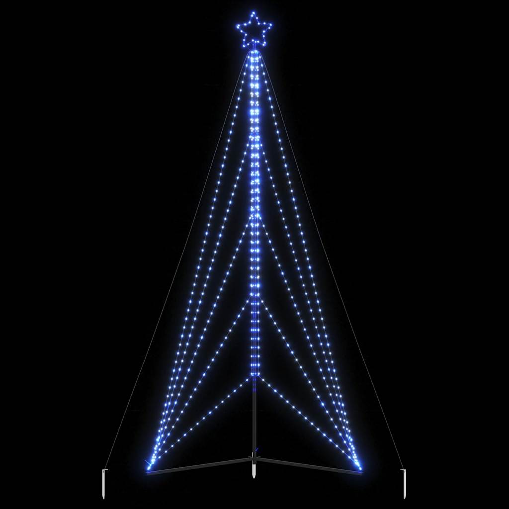 Kerstboomverlichting 615 blauwe LED's 404,5 cm