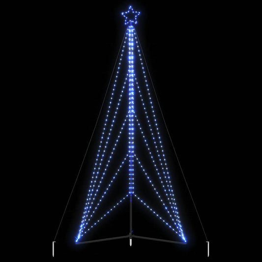 Kerstboomverlichting 615 blauwe LED's 404,5 cm