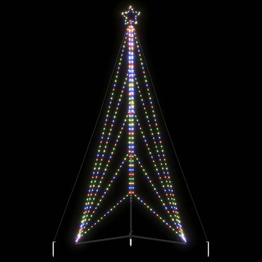 Weihnachtsbaumbeleuchtung 615 bunte LEDs 404,5 cm