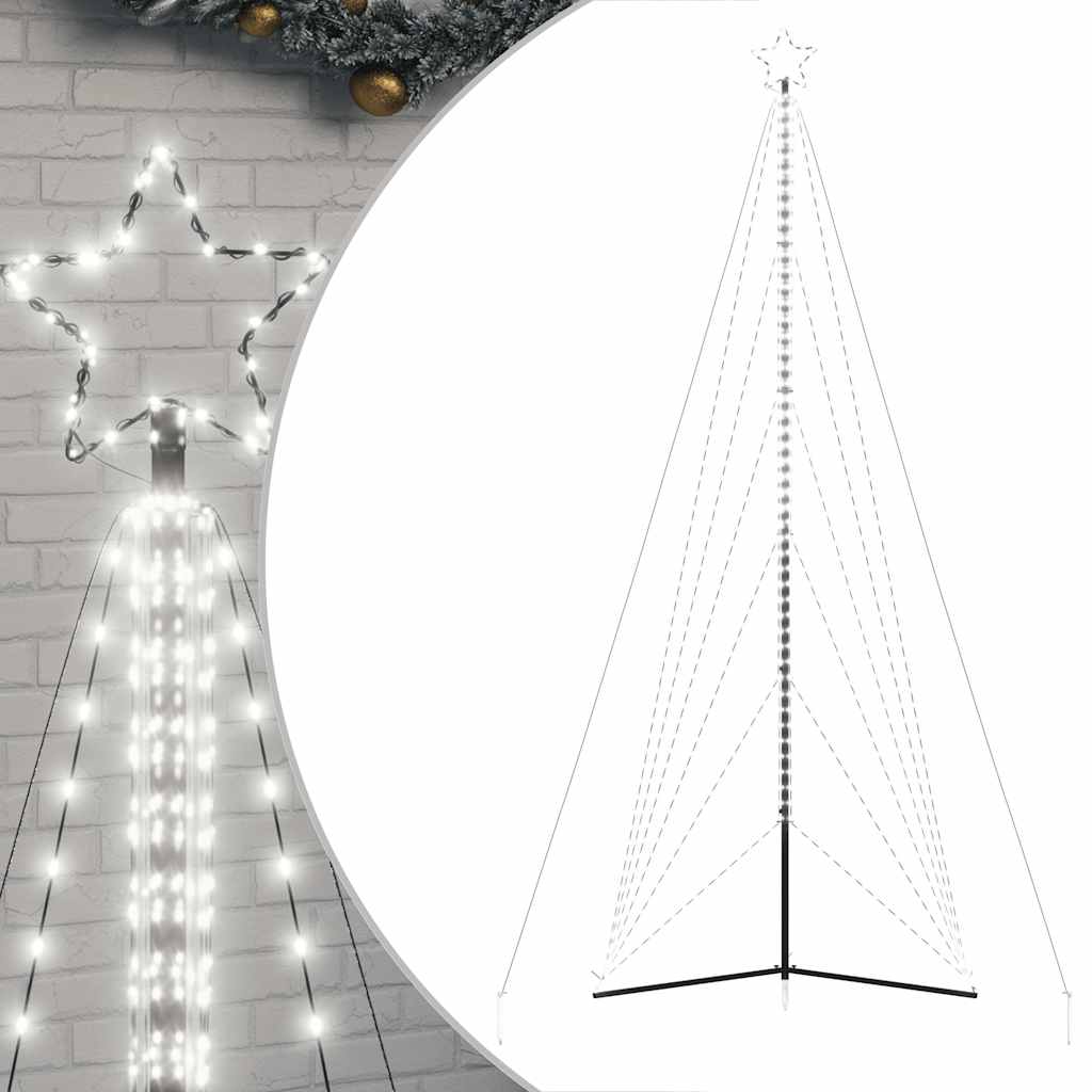 Kerstboomverlichting 861 koudwitte LED's 478 cm