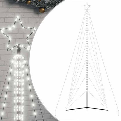 Weihnachtsbaumbeleuchtung 861 kaltweiße LEDs 478 cm