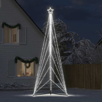 Weihnachtsbaumbeleuchtung 861 kaltweiße LEDs 478 cm