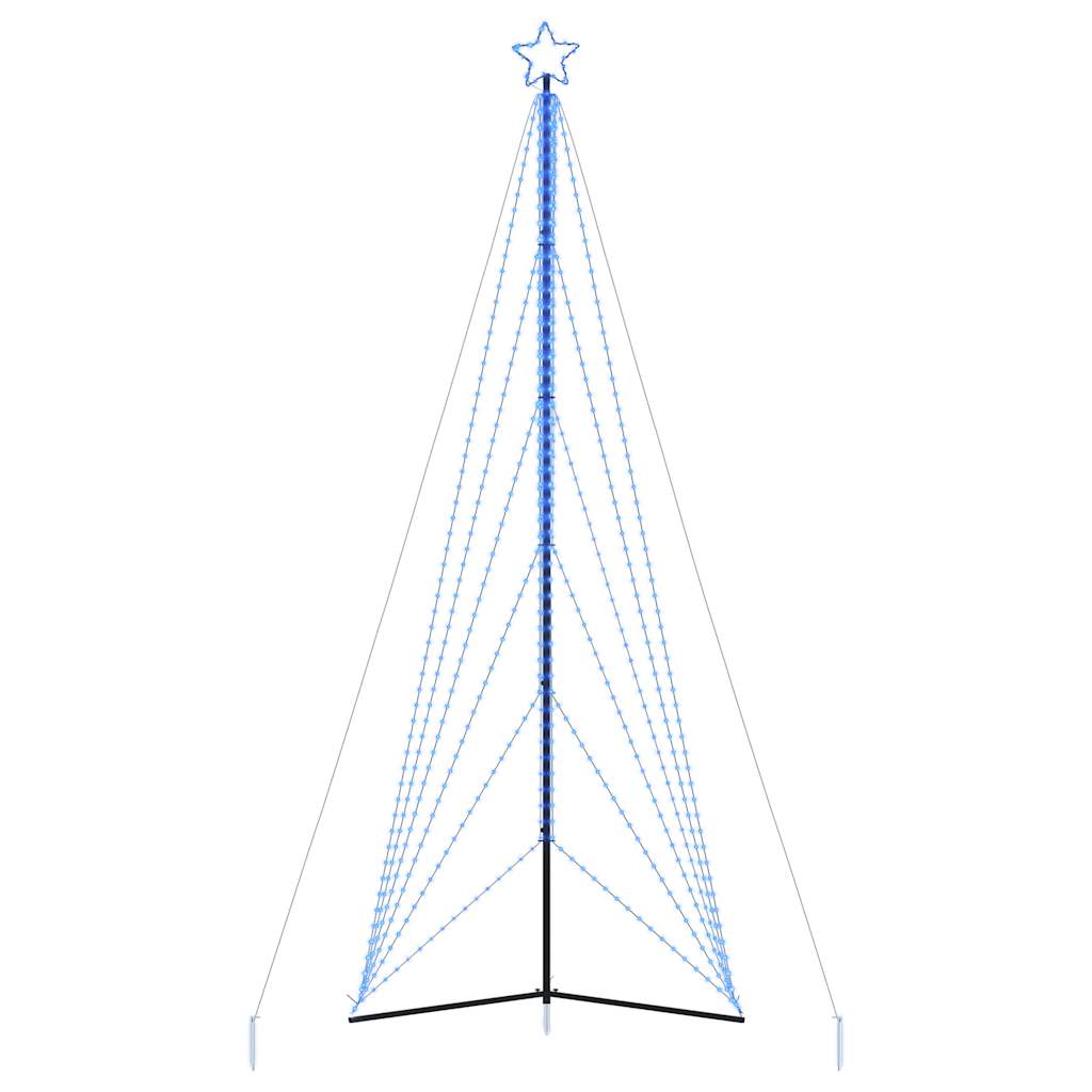 Weihnachtsbaumbeleuchtung 861 blaue LEDs 478 cm