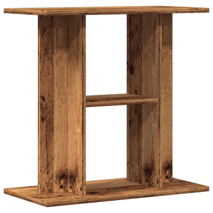 Aquariumstandaard 60x30x60 cm bewerkt hout oud houtkleurig