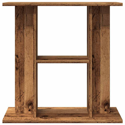 Aquariumstandaard 60x30x60 cm bewerkt hout oud houtkleurig