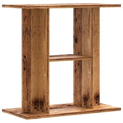 Aquariumstandaard 60x30x60 cm bewerkt hout oud houtkleurig