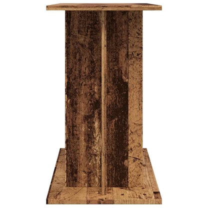 Aquariumstandaard 80x35x60 cm bewerkt hout oud houtkleurig