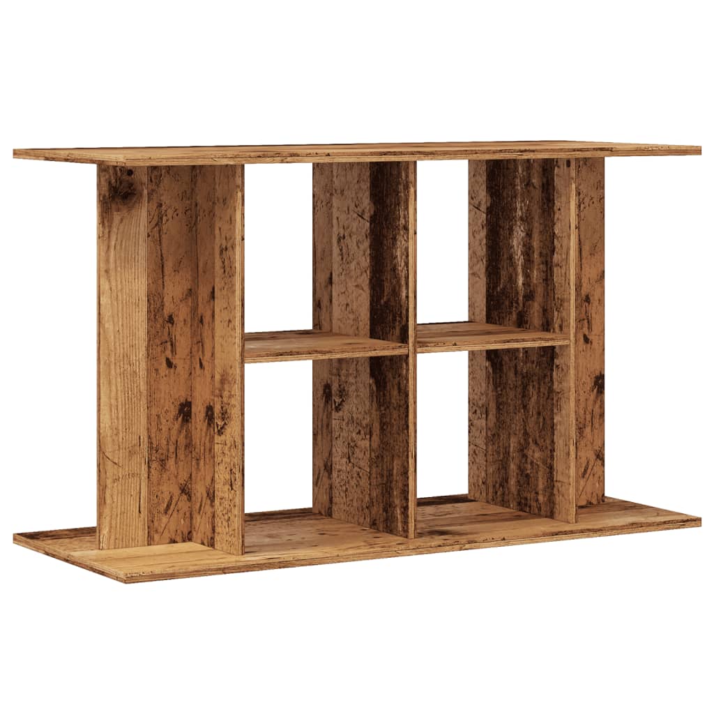 Aquariumstandaard 100x40x60 cm bewerkt hout oud houtkleurig