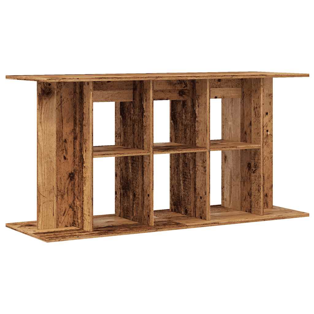 Aquariumstandaard 120x40x60 cm bewerkt hout oud houtkleurig