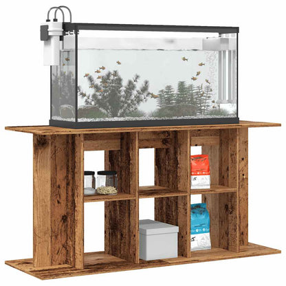 Aquariumstandaard 120x40x60 cm bewerkt hout oud houtkleurig